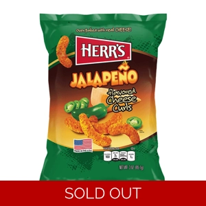 Herr's Jalapeno Poppers Flavoured Cheese Curls - Herrs - 85g Bag